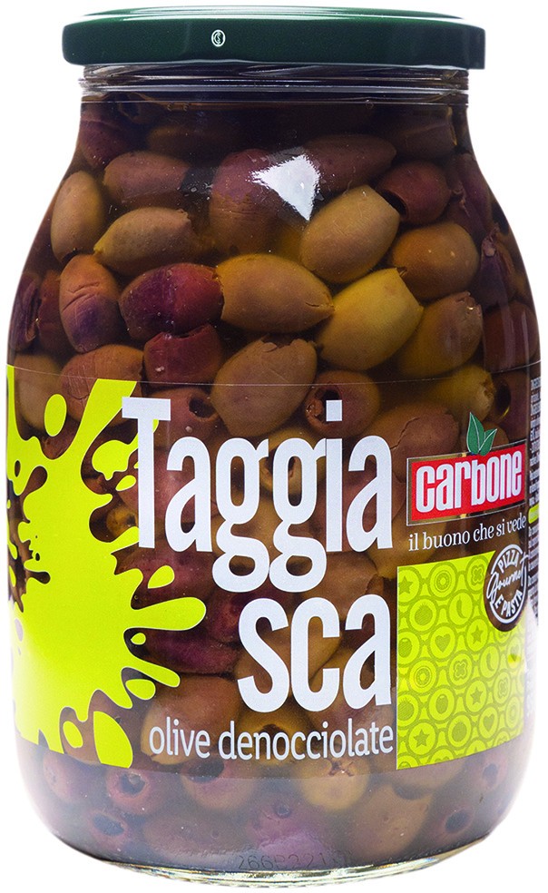 Olive taggiasche denocciolate in olio d'oliva