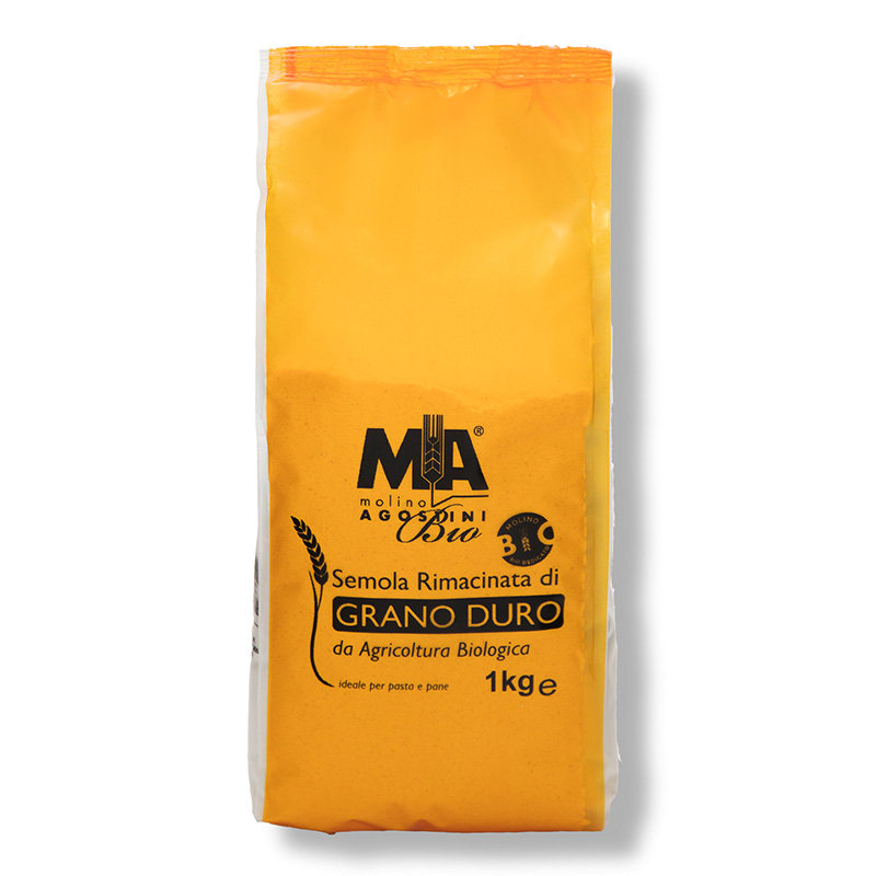 Semola rimacinata di grano duro bio